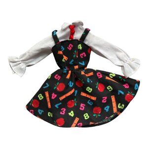 Vintage 1990s Replacement Barbie Teacher Alphabet Dress